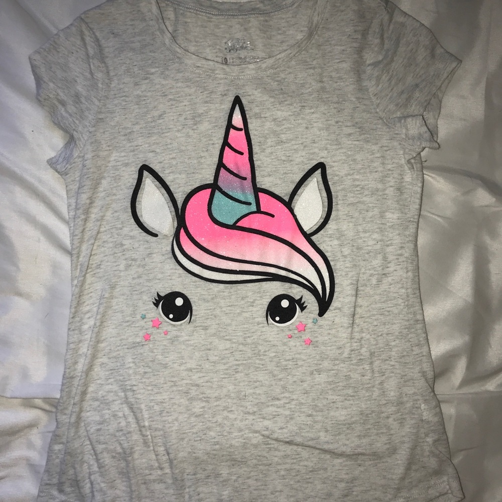 Unicorn Face JUSTICE shirt 🦄